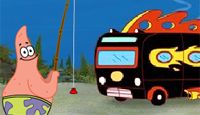 Spongebob on Spongebob Bus Rush Help Spongebob Squarepants To Get The Bus